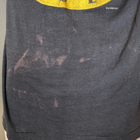 Vintage Guns N' Roses 'Circle logo' 1987 shirt in RED spray paint - Picture 5 of 7